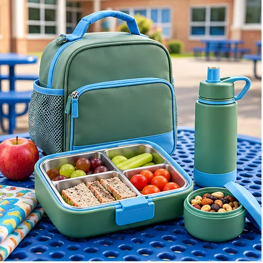 Custom Premium Parkside Coordinated Lunch Box Set for Weekend Park Picnics product view