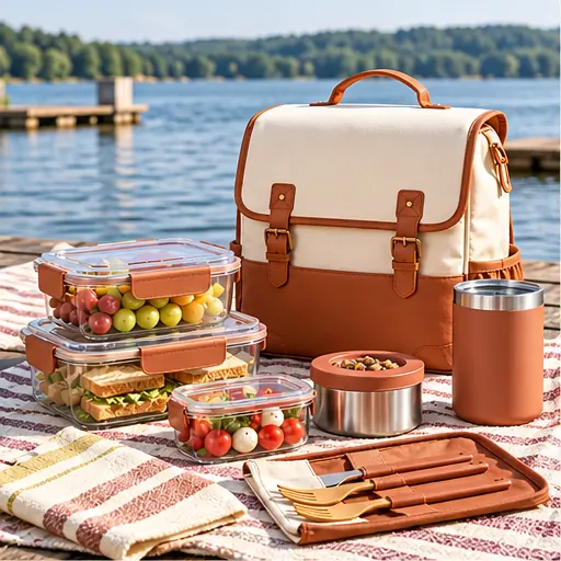 Wholesale Versatile Weekend Insulated Lunch Box Set for Outdoor Day Trips product view