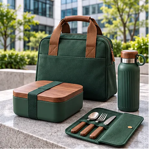 Wholesale Durable Employee-Gift Coordinated Lunch Box Set for Corporate Onboarding product view
