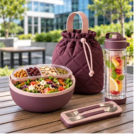 Custom Reliable Wellness Bowl Lunch Box Set for Healthy Office Meals product view