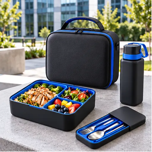 Private Label Flexible Tech-Office Hardcase Lunch Box Set for Hot-Desk Programs product view