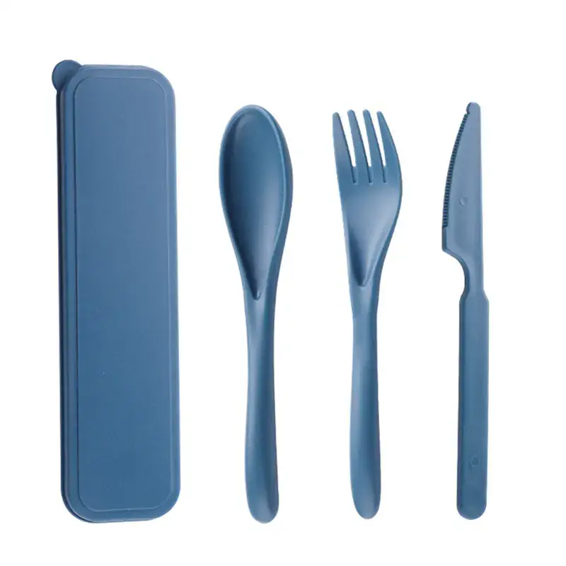 Wheat Straw Composite Portable Cutlery Set — Premium Gifting product view