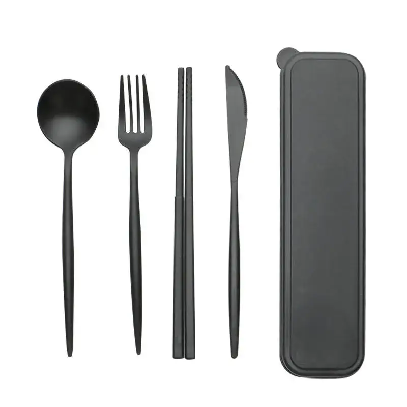 Wheat Straw Composite Portable Cutlery Set — Family Outings Organized Capacity For Shared Meals product detail
