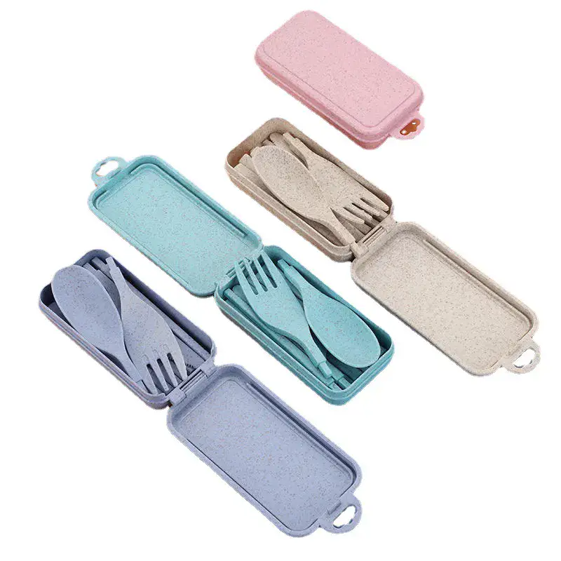 Wheat Straw Composite Cartoon Portable Cutlery Set construction and performance-test reference