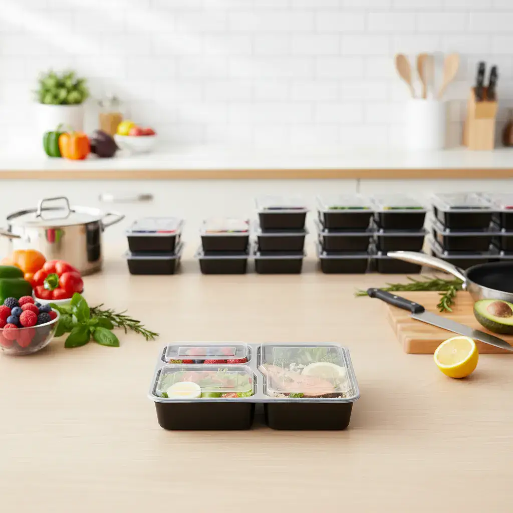 34oz 3-Tier Lunch Box A Modular Format That Packs Together product detail
