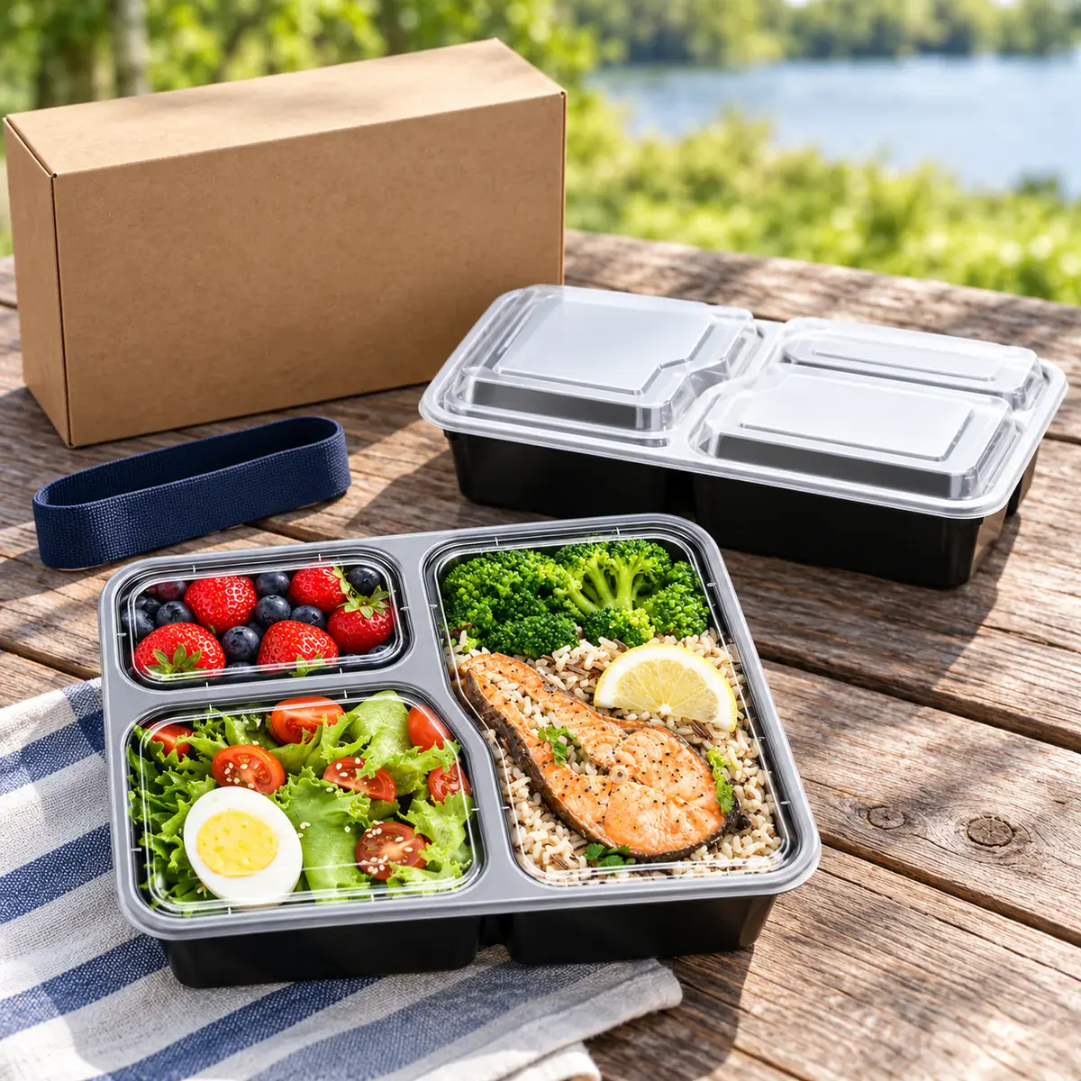 34oz 3-Tier Lunch Box construction and performance-test reference