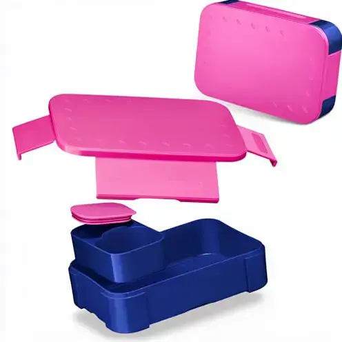 3 Compartments Lunch Box product photography