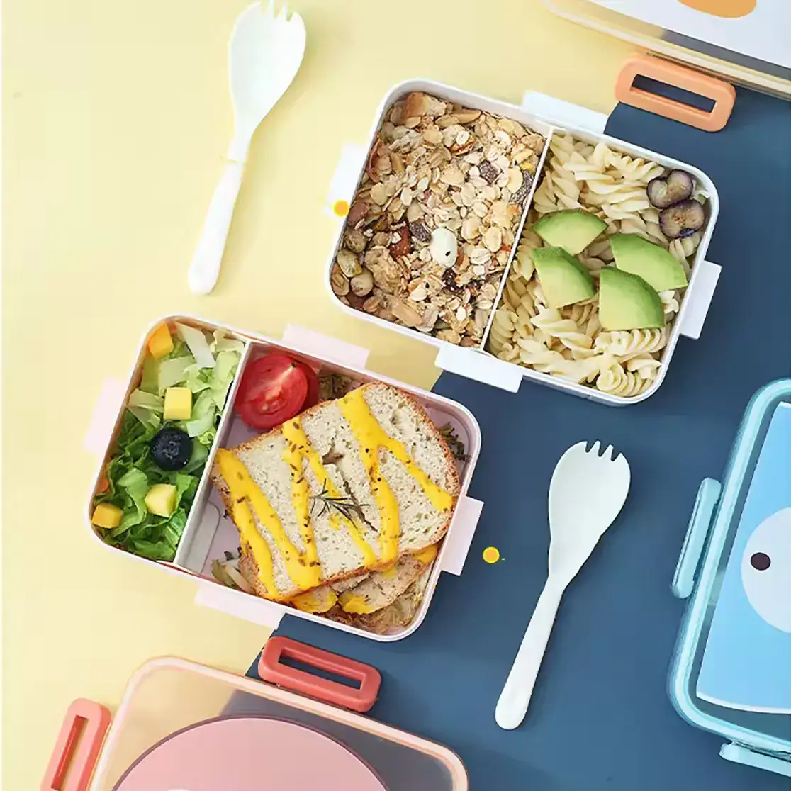 PLA Cartoon Portable Lunch Box PLA Cartoon Portable Lunch Box Built Around Its Use Case product detail
