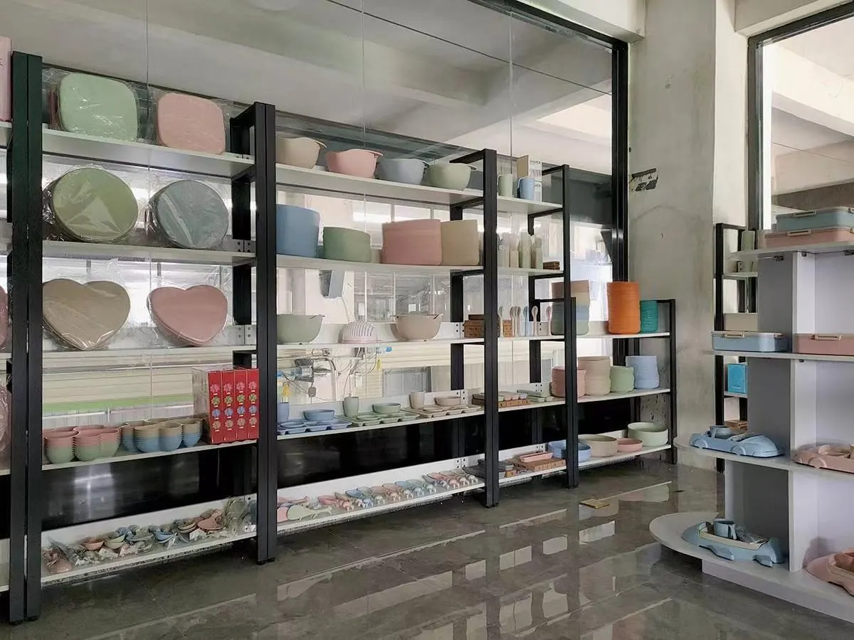 Dining product samples on display