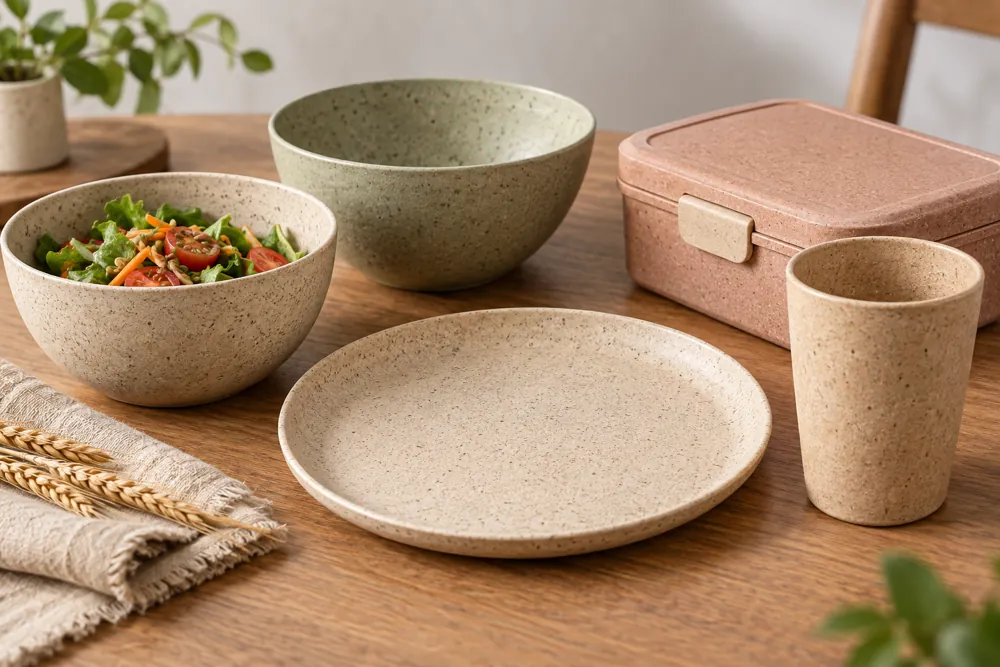 Wheat-Straw Composite portable meal system