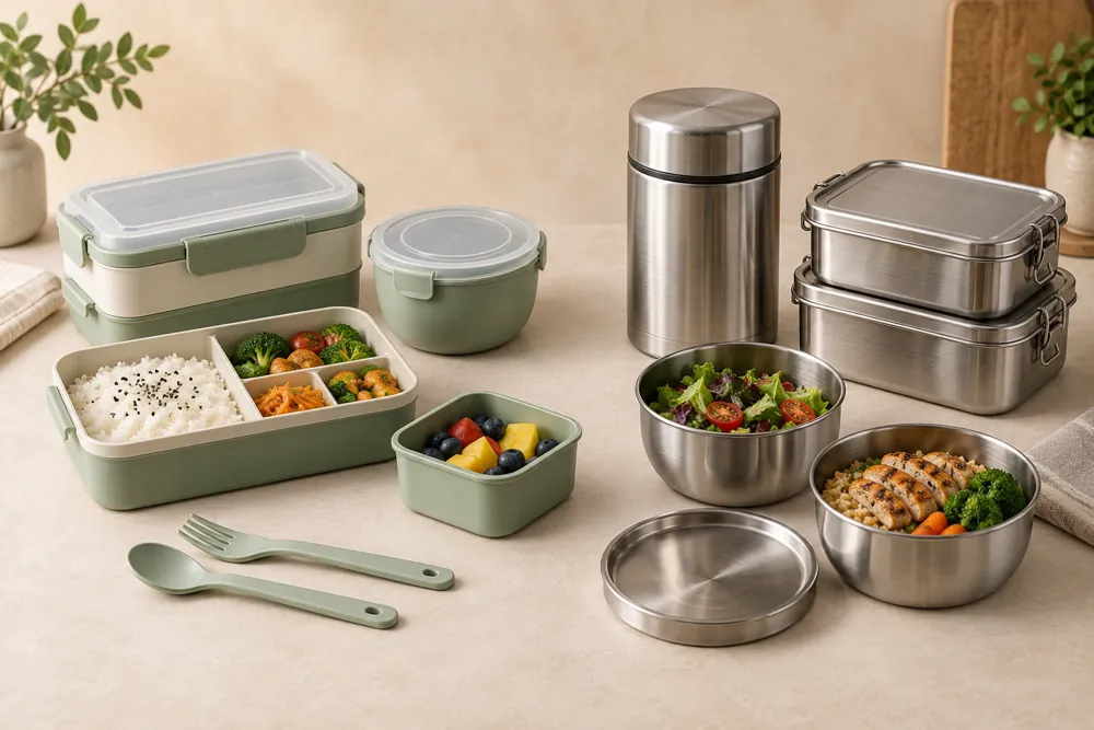 PP vs Stainless Steel portable meal system
