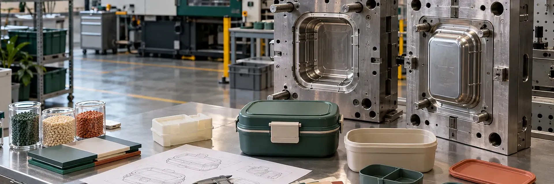 Injection mold development and portable lunch set prototypes
