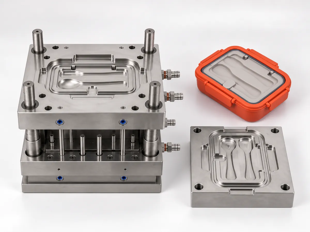 Lunch box mold, molded product and utensil cavity plate prepared for detail review