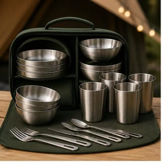 Four-Person Glamping Dining Set portable dining set