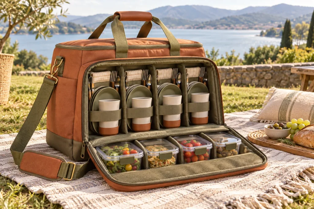 How to Design a Carry Bag Around Tableware portable meal system reference