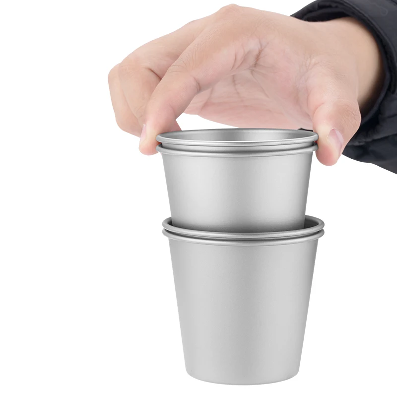Stackable Titanium Mug Module portable meal system