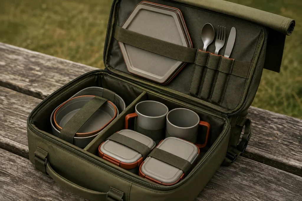 Travel Dining Set for Two system view 3 portable meal system
