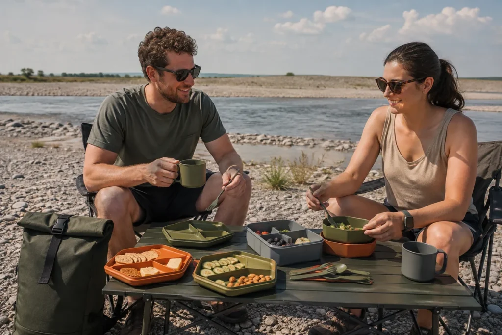 Travel Dining Set for Two system view 4 portable meal system
